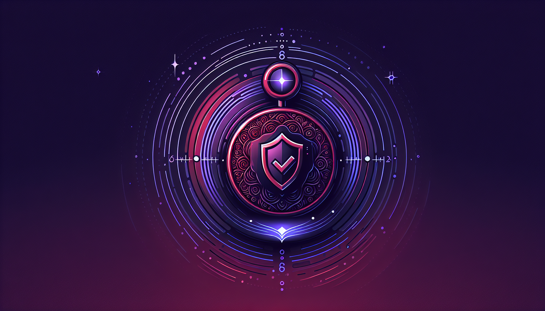 Pomodoro timer and focus shield illustration