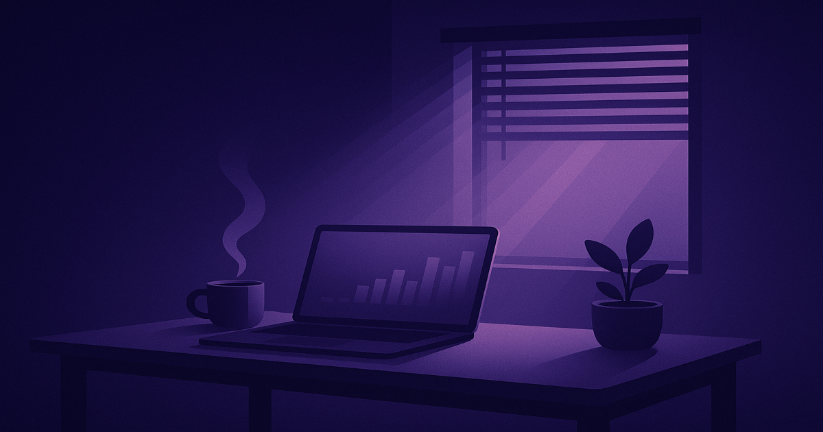 Home office workspace optimized for deep focus